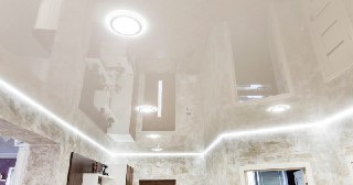 Натяжной ПВХ потолок Вятские Поляны, цена от 2072 руб.